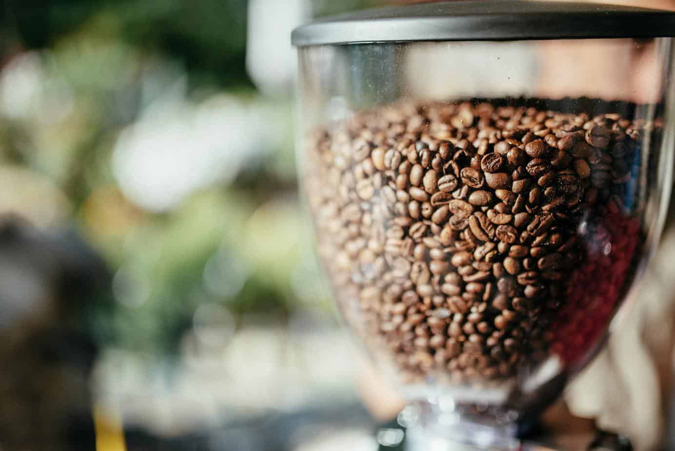 fragrant grain coffee machine outdoors